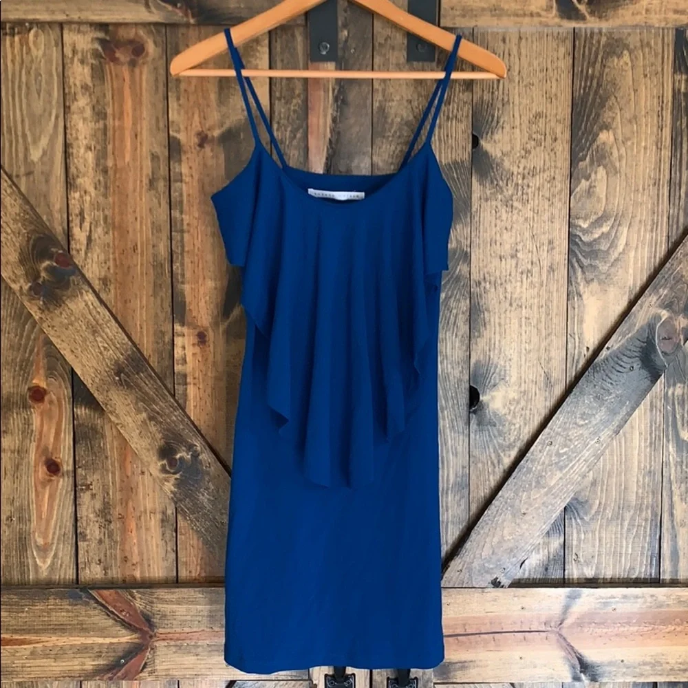Revolve X Susana Monaco blue fitted mini dress! - Picture 3 of 8